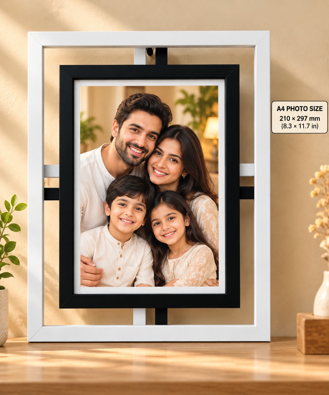 Black White A4 Photo Frame – Customize Photo Frame