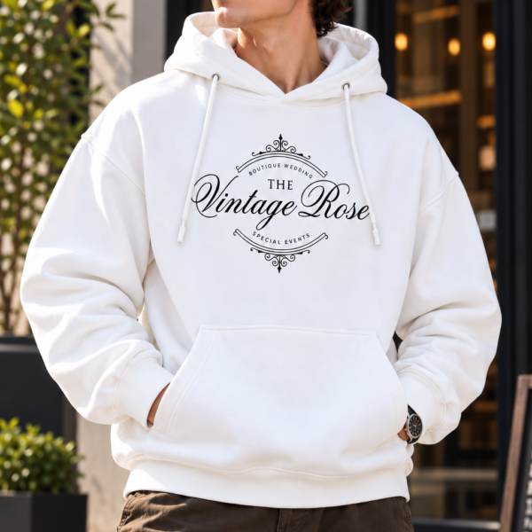 Customize Vintage Rose Printed Hoodie
