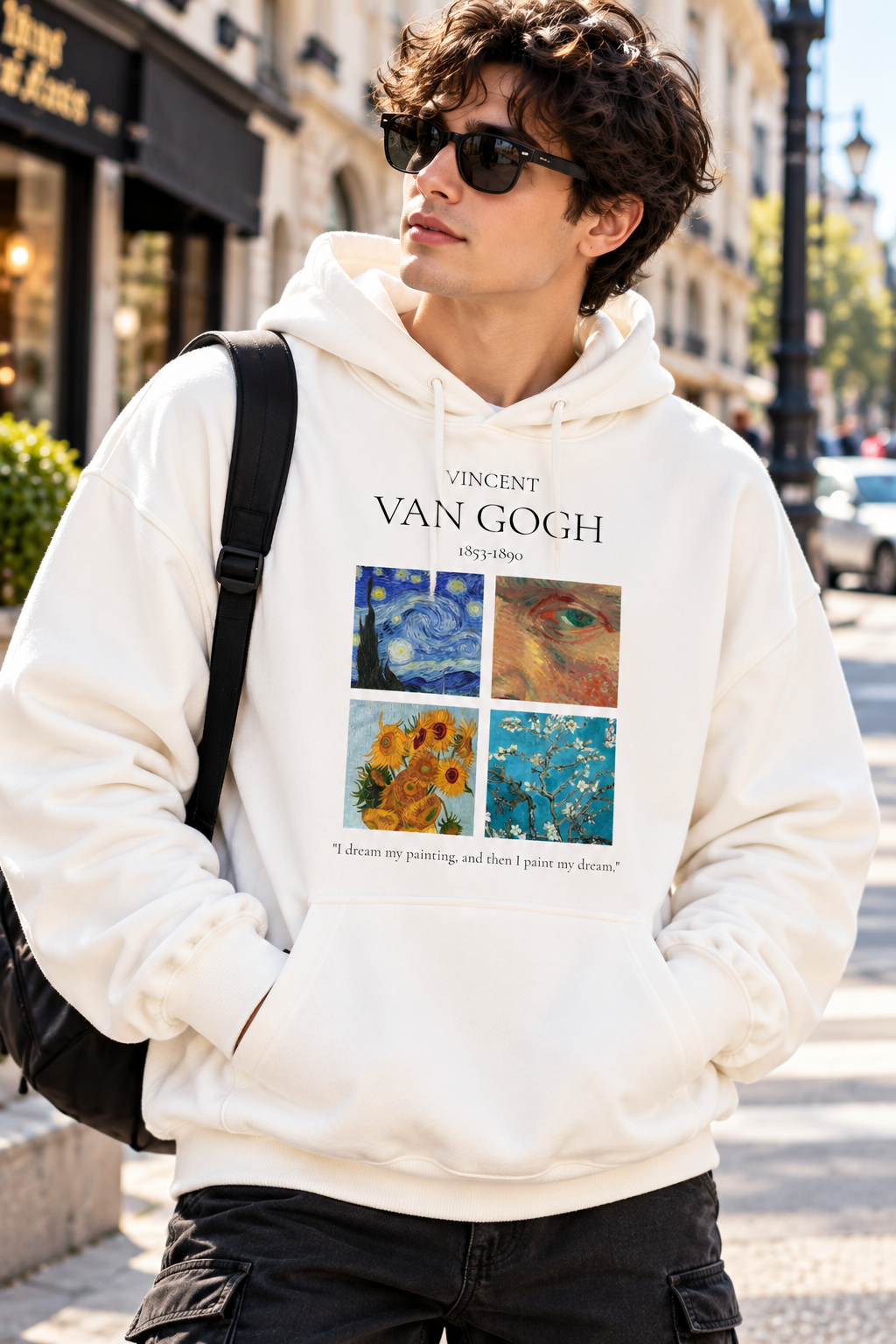 Art Printed Hoodie for Men