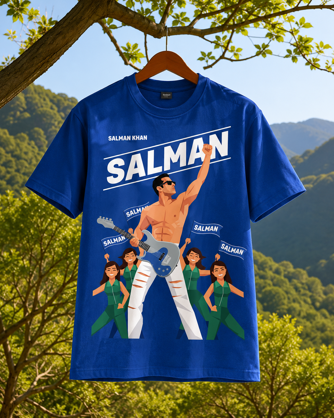 Salman Khan Printed Regular Fit T-Shirt – Customize Bollywood T-Shirt