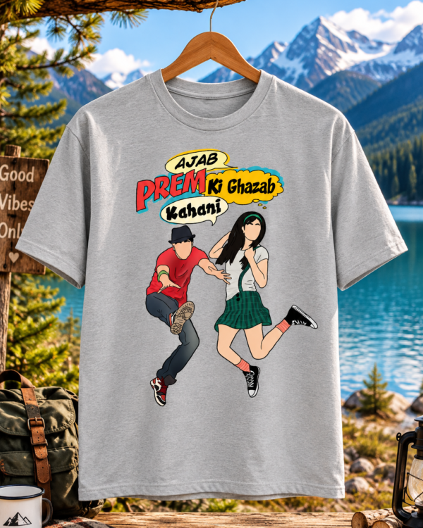 Ajab Prem Ki Ghazab Kahani Printed Regular Fit Bollywood T-Shirt