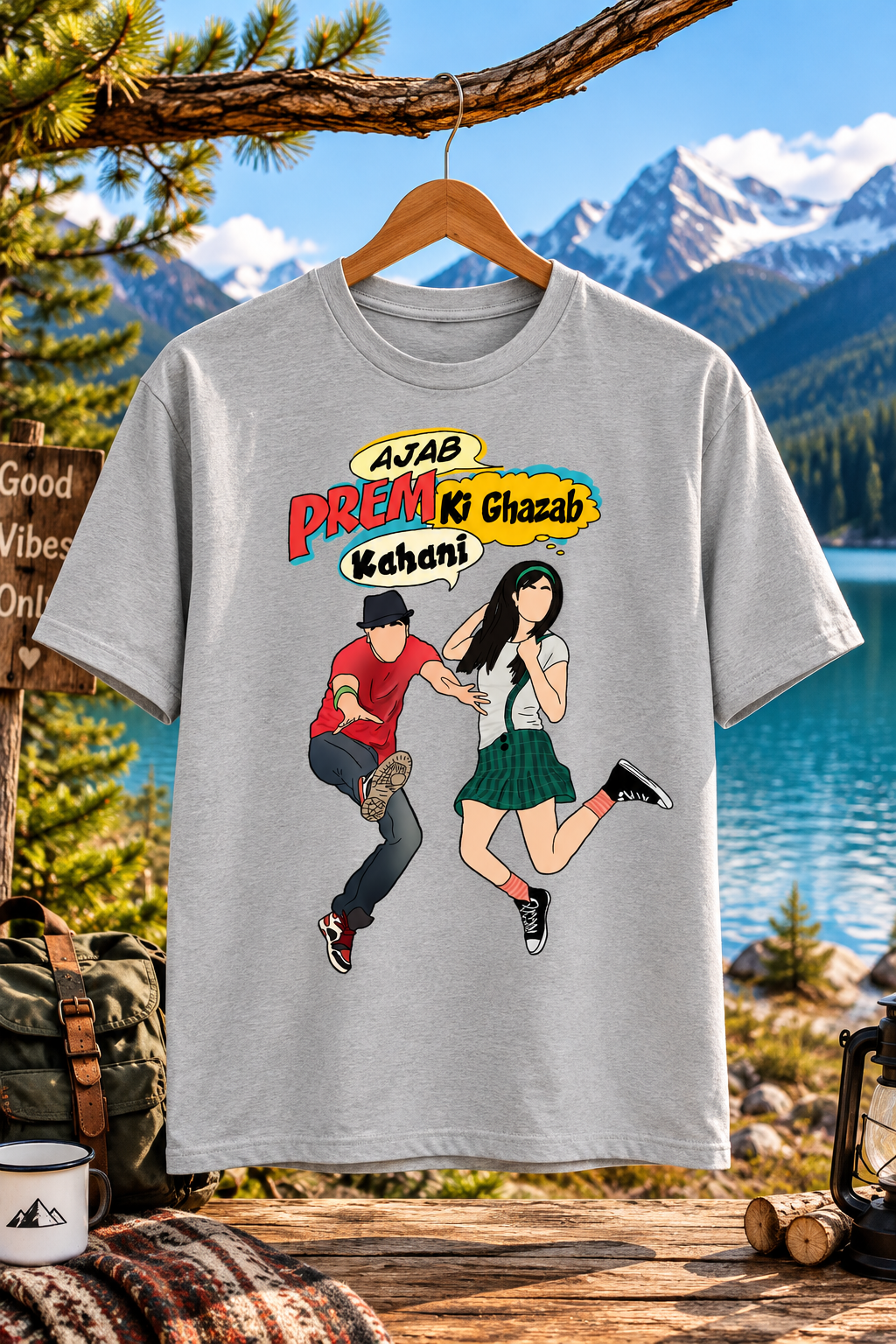 Ajab Prem Ki Ghazab Kahani Printed Regular Fit Bollywood T-Shirt
