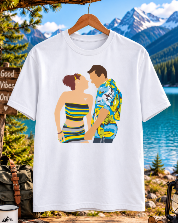 Bollywood Couple Printed Regular Fit T-Shirt