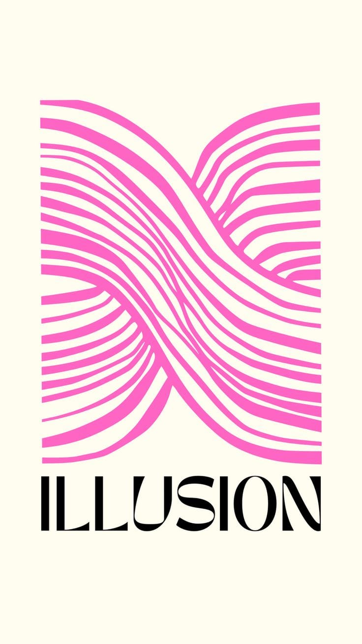 Women’s Pink Illusion Printed  Jeans – Light Blue Denim Pants