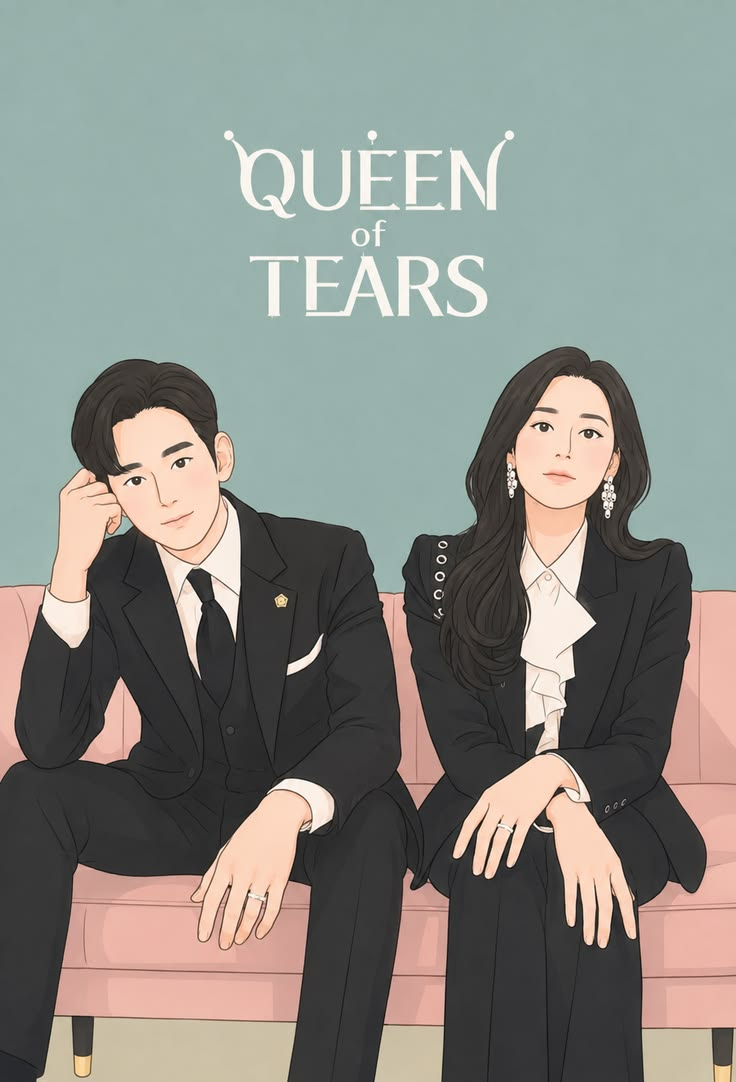 Queen of Tears Korean Drama Printed Regular Fit T-Shirt