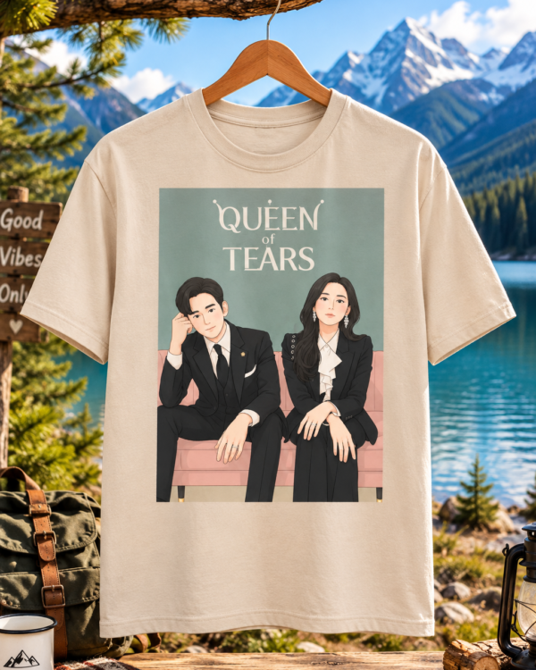 Queen of Tears Korean Drama Printed Regular Fit T-Shirt