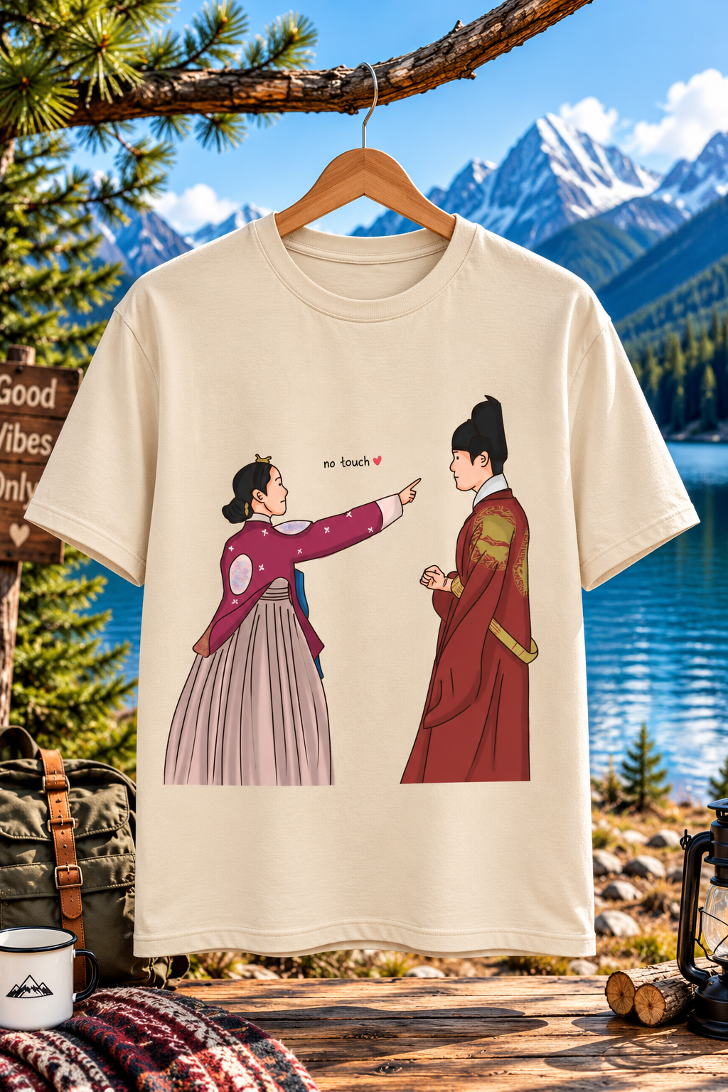 Customize Korean Drama Couple Printed T-Shirt