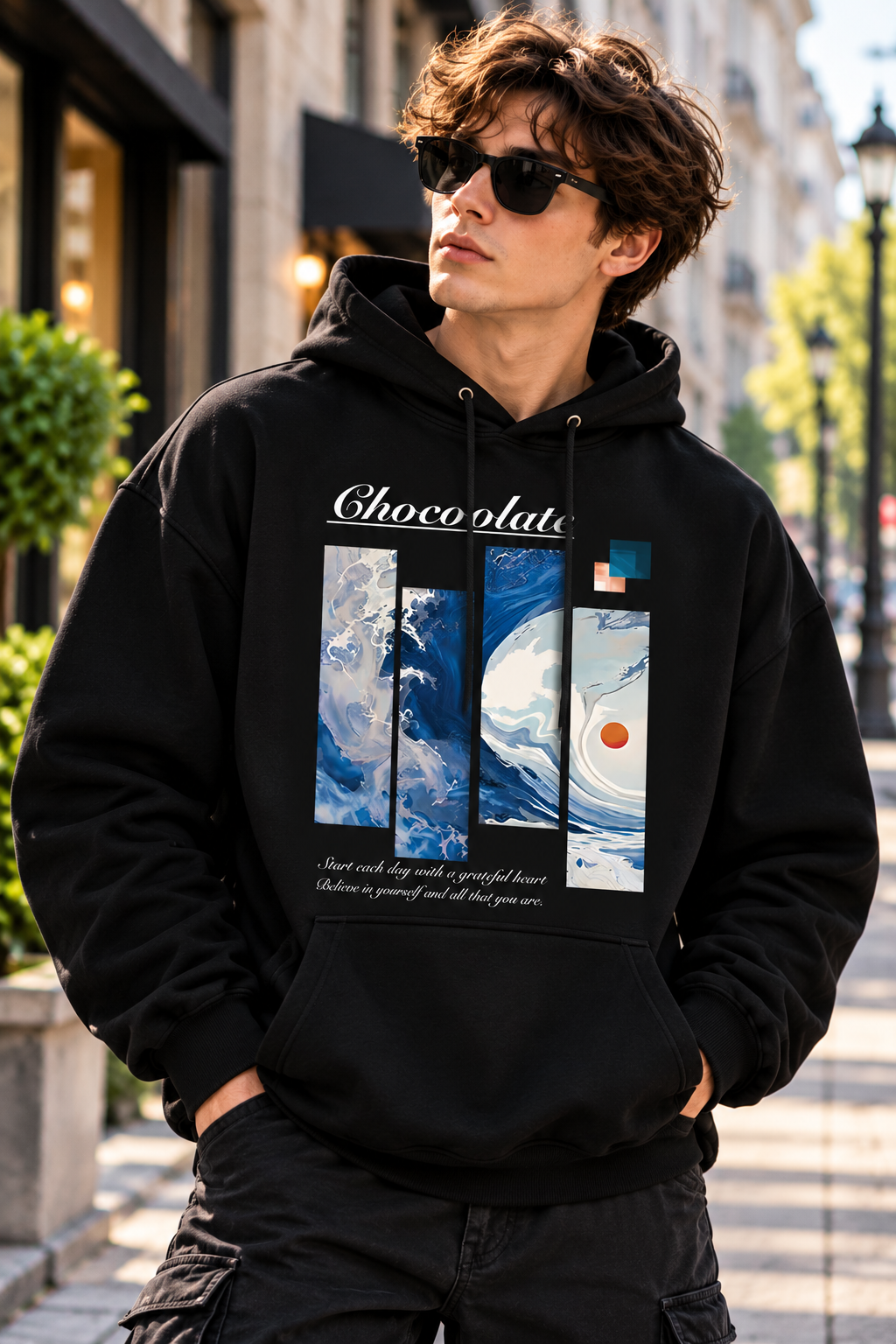 Art Printed Hoodie for Men
