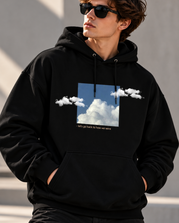 Cloud Printed Hoodie for Men