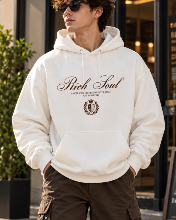 Quote Printed Hoodie for Men
