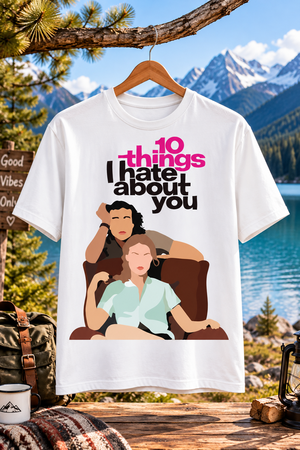 10 Things I Hate About You Printed Regular Fit T-Shirt