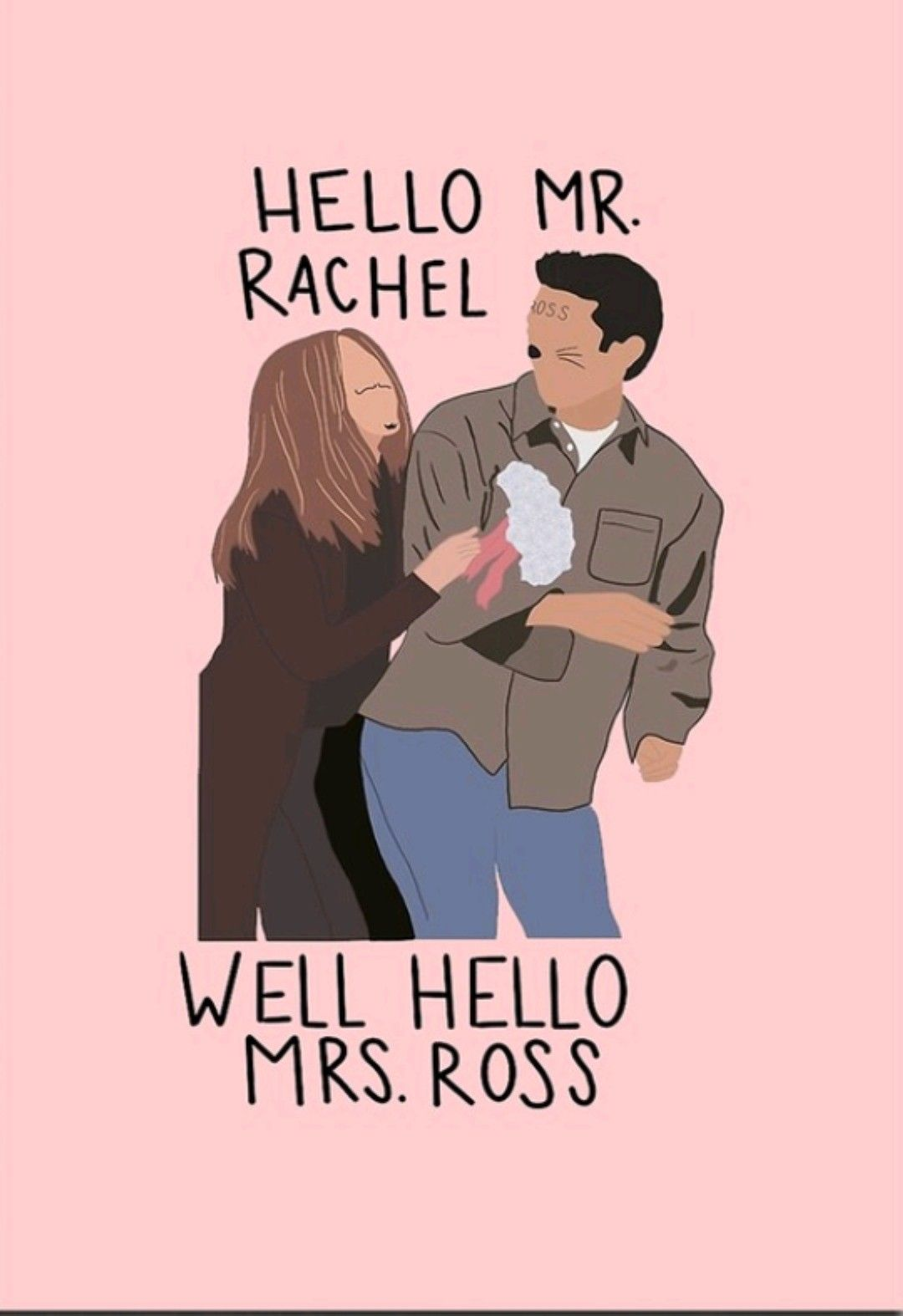 Hello Mr. Rachel Friends Series Printed Regular Fit T-Shirt