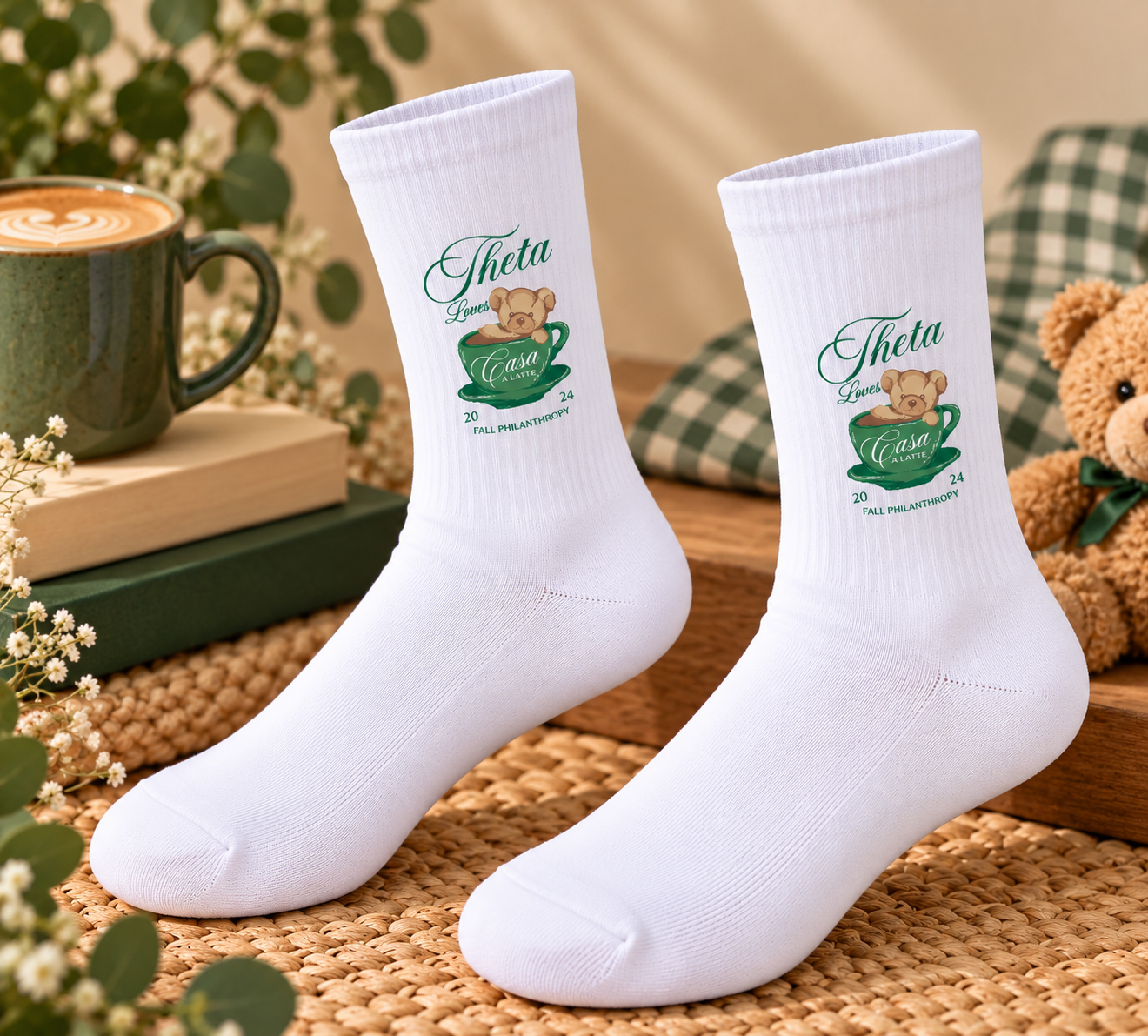 Theta Printed Socks