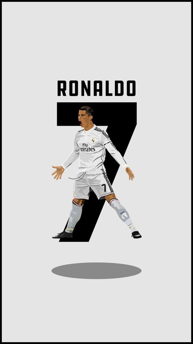 White Ronaldo Printed Socks